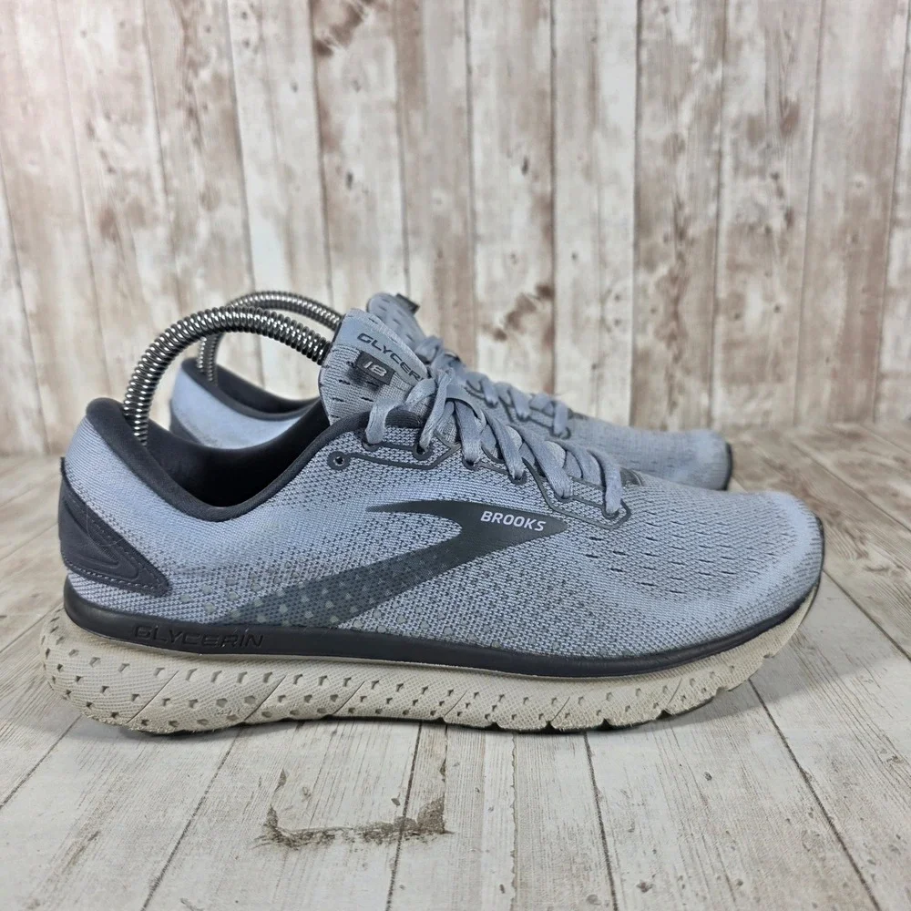Brooks Glycerin 18 Womens Running Shoes Blue Grey 1203171B073 Size 8.5 B